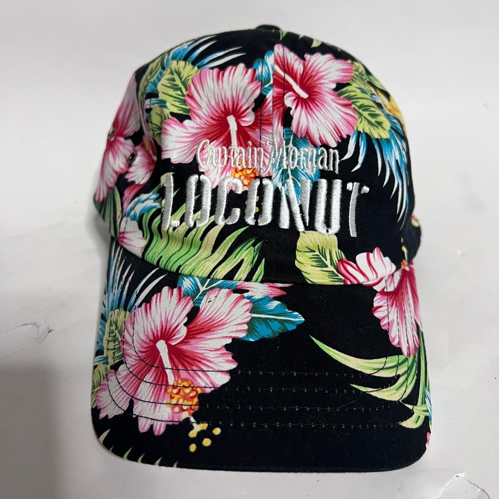 NWOT | Captain Morgan CocoLoco Hawaiian Floral Baseball Cap